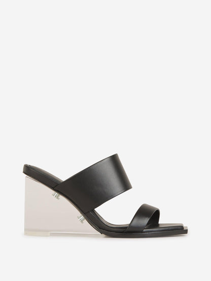 Outlet online Alexander McQueen Mujer Mules Tacón Geométrico color Negro sku 800-005108 01 - Foto 1