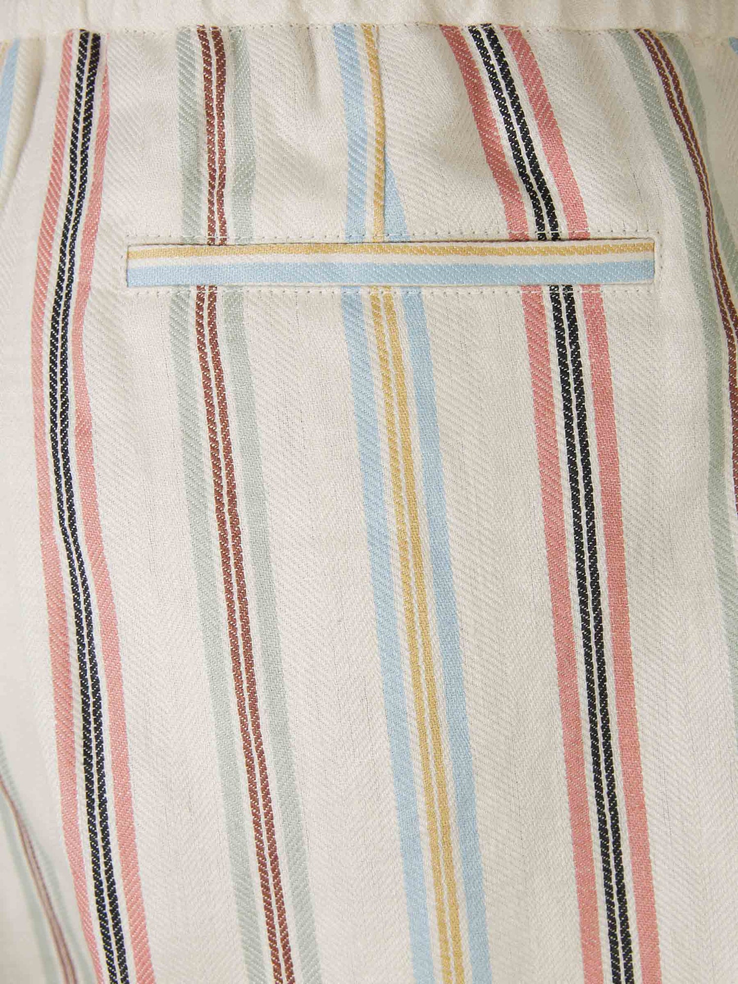 Outlet online Etro Hombre Pantalones Motivo Rayas Lino color Multicolor sku 521-003007 01 - Foto 4