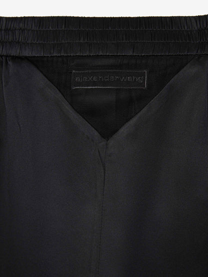Outlet online Alexander Wang Mujer Bermudas Satinadas Algodón color Negro sku 762-000461 01 - Foto 7
