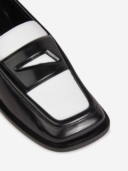 Outlet online The Attico Mujer Mocasines Amanda color Blanco Y Negro sku 800-005322 01 - Foto 4