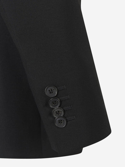 Outlet online Isaia Hombre Traje de Lana Mohair color Negro sku 312-002560 02 - Foto 8