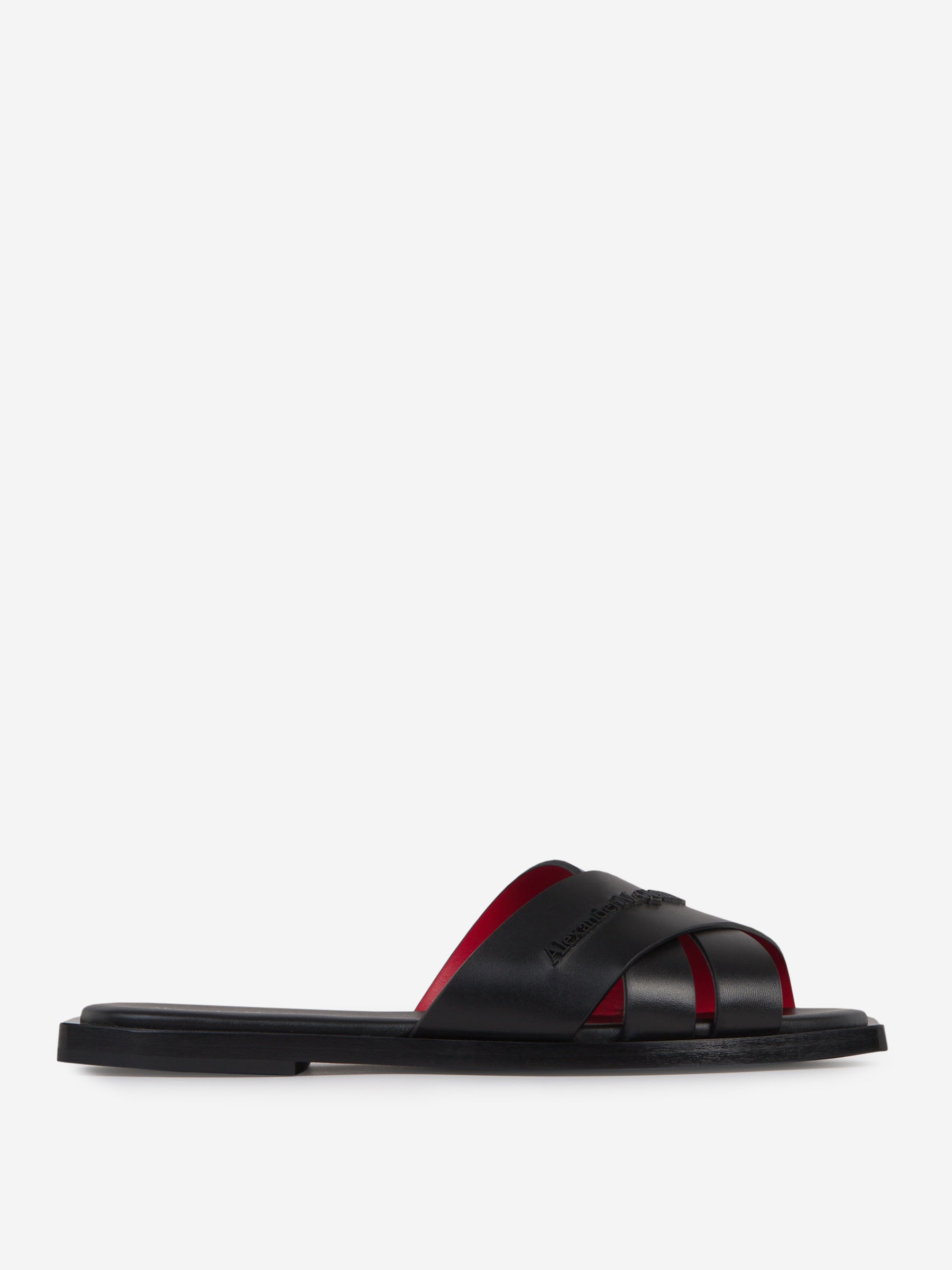 Outlet online McQueen Hombre Sandalias New Gloss color Negro sku 617-000107 01 - Foto 1