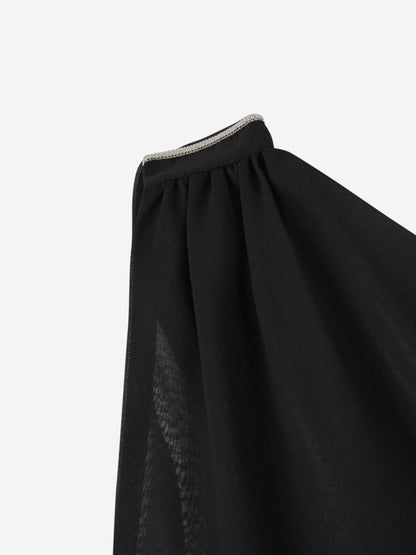 Outlet online Peserico Mujer Blusa Asimétrico Fluido color Negro sku 701-002175 01 - Foto 3