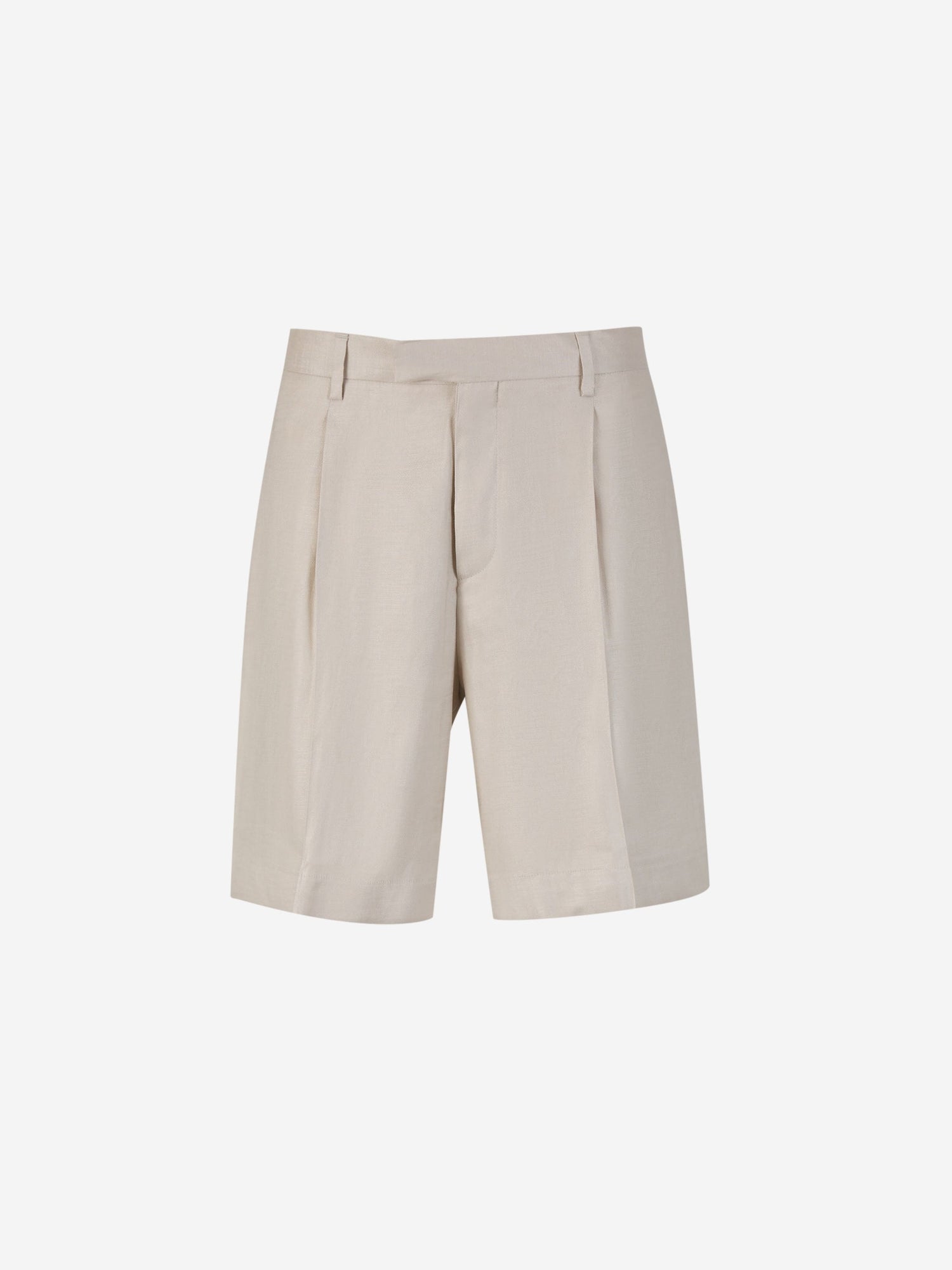 Lardini Bermudas Formales Lino color Crema sku 523-000888 01 - Foto 2