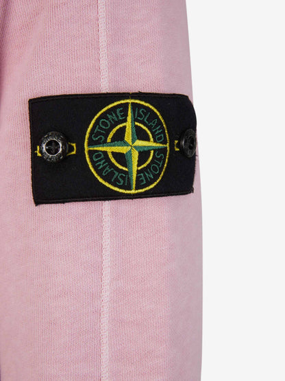 Outlet online Stone Island Hombre Sudadera Crewneck Algodón color Rosa Palo sku 545-001585 01 - Foto 4