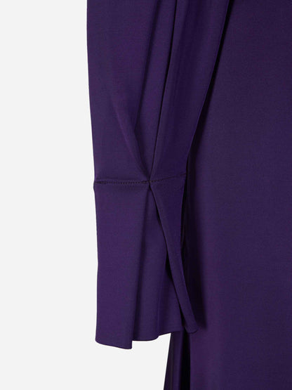 Outlet online Victoria Beckham Mujer Vestido Maxi Fruncido color Púrpura sku 732-001275 01 - Foto 5