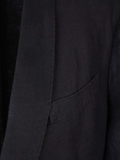 Outlet online Boglioli Hombre Traje Liso Lino color Azul Marino sku 312-002795 02 - Foto 3
