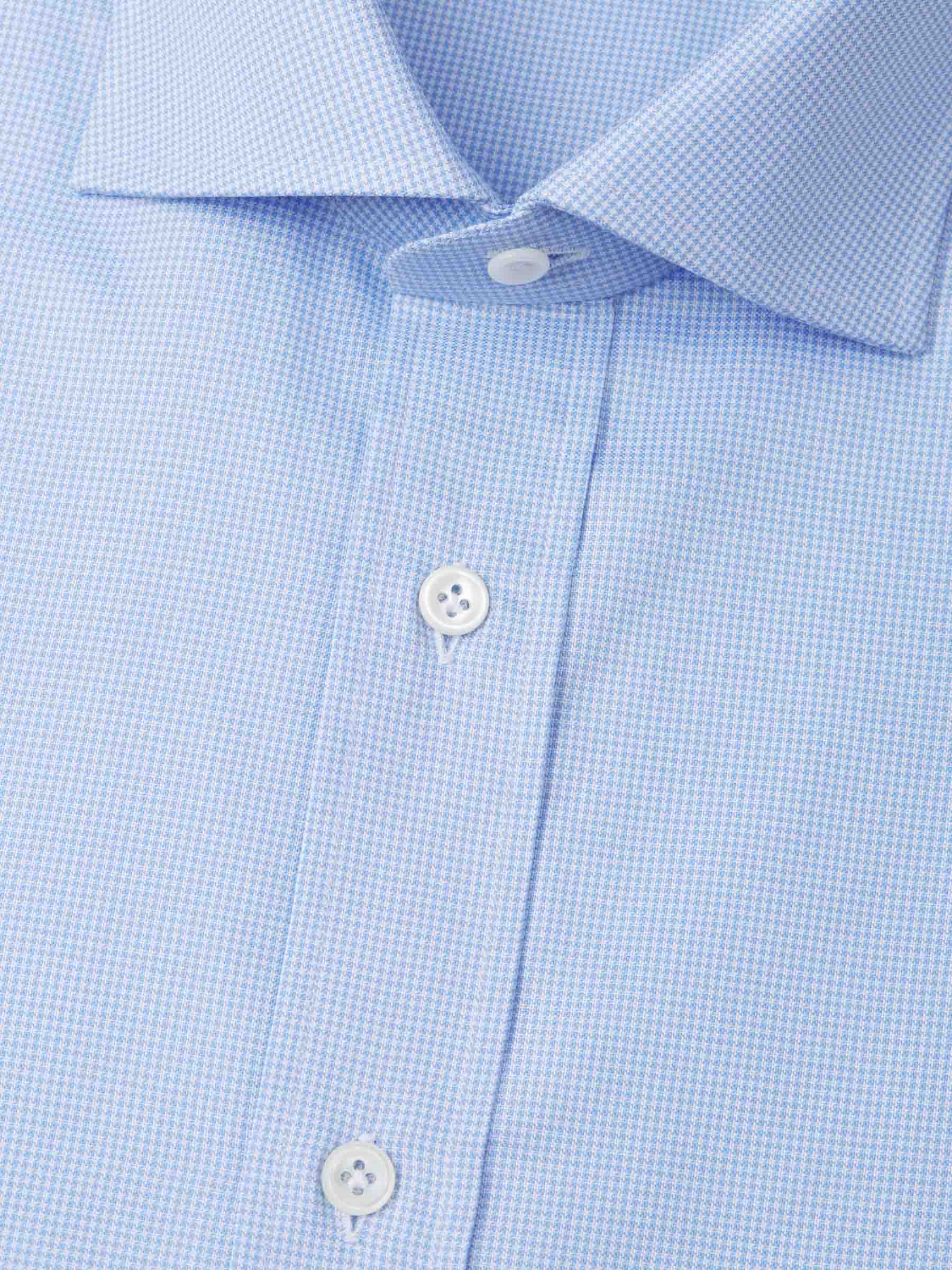 Outlet online Santa Eulalia Hombre Camisa Motivo Pata de Gallo color Azul sku 401-003108 01 - Foto 2