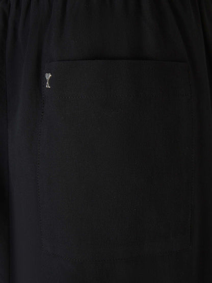 Outlet online Ami Paris Hombre Pantalones Crepé Algodón color Negro sku 521-002999 01 - Foto 4
