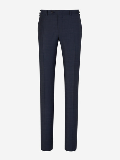 Outlet online Canali Hombre Traje Cuadros Lana color Azul Noche sku 312-002802 01 - Foto 5