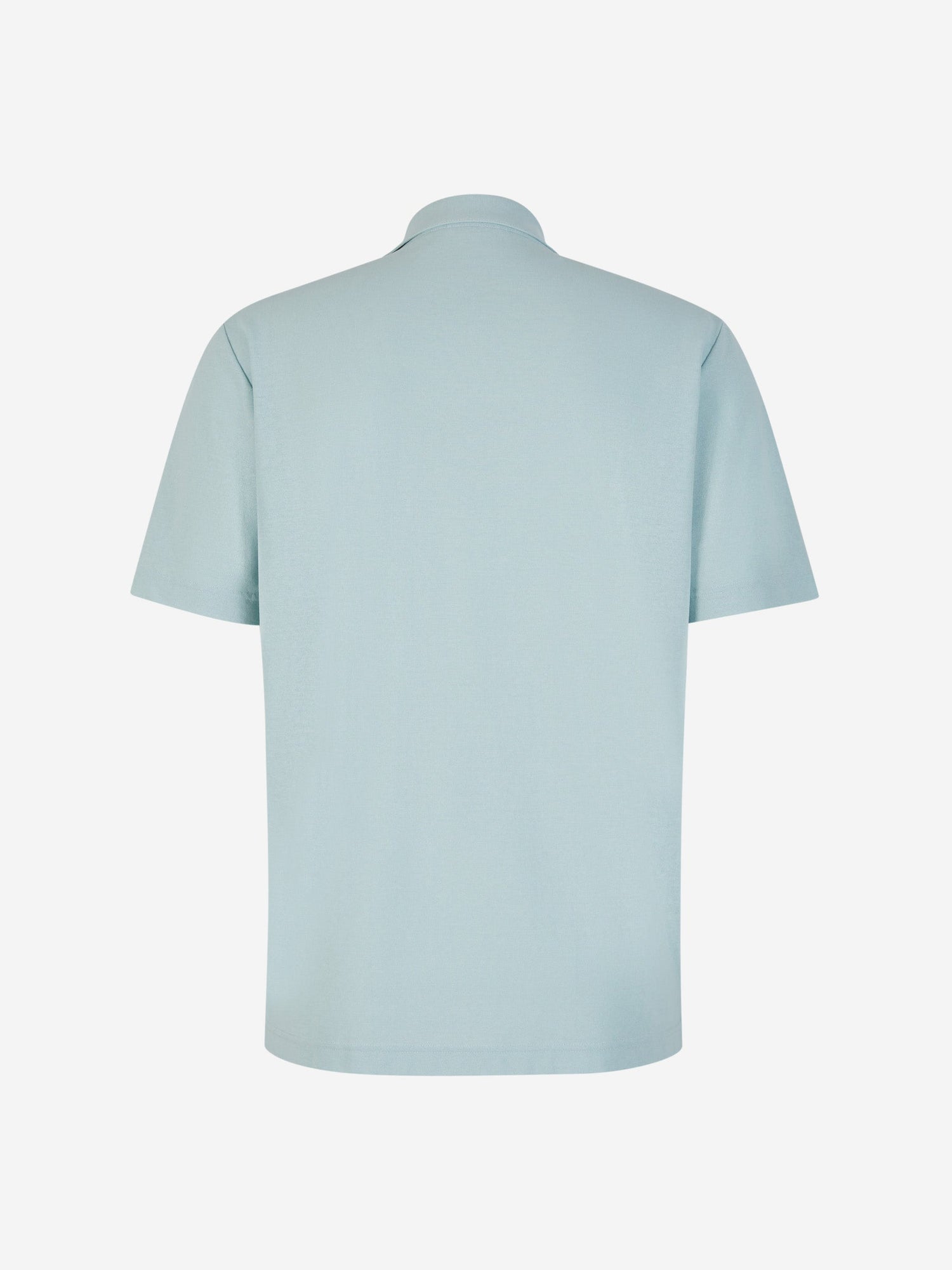 Outlet online Zanone Hombre Polo Abierto Algodón color Azul Cielo sku 552-001433 01 - Foto 2
