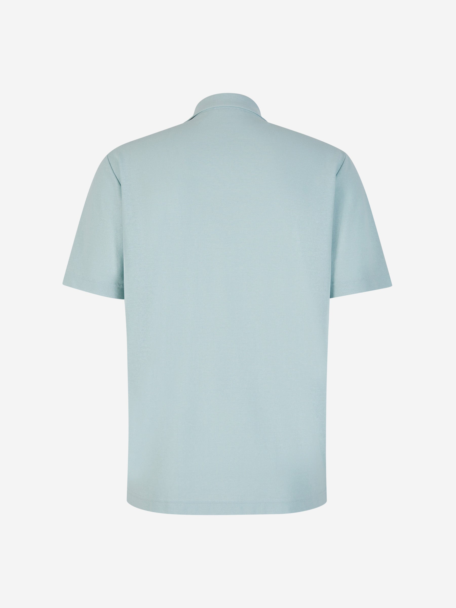 Outlet online Zanone Hombre Polo Abierto Algodón color Azul Cielo sku 552-001433 01 - Foto 2