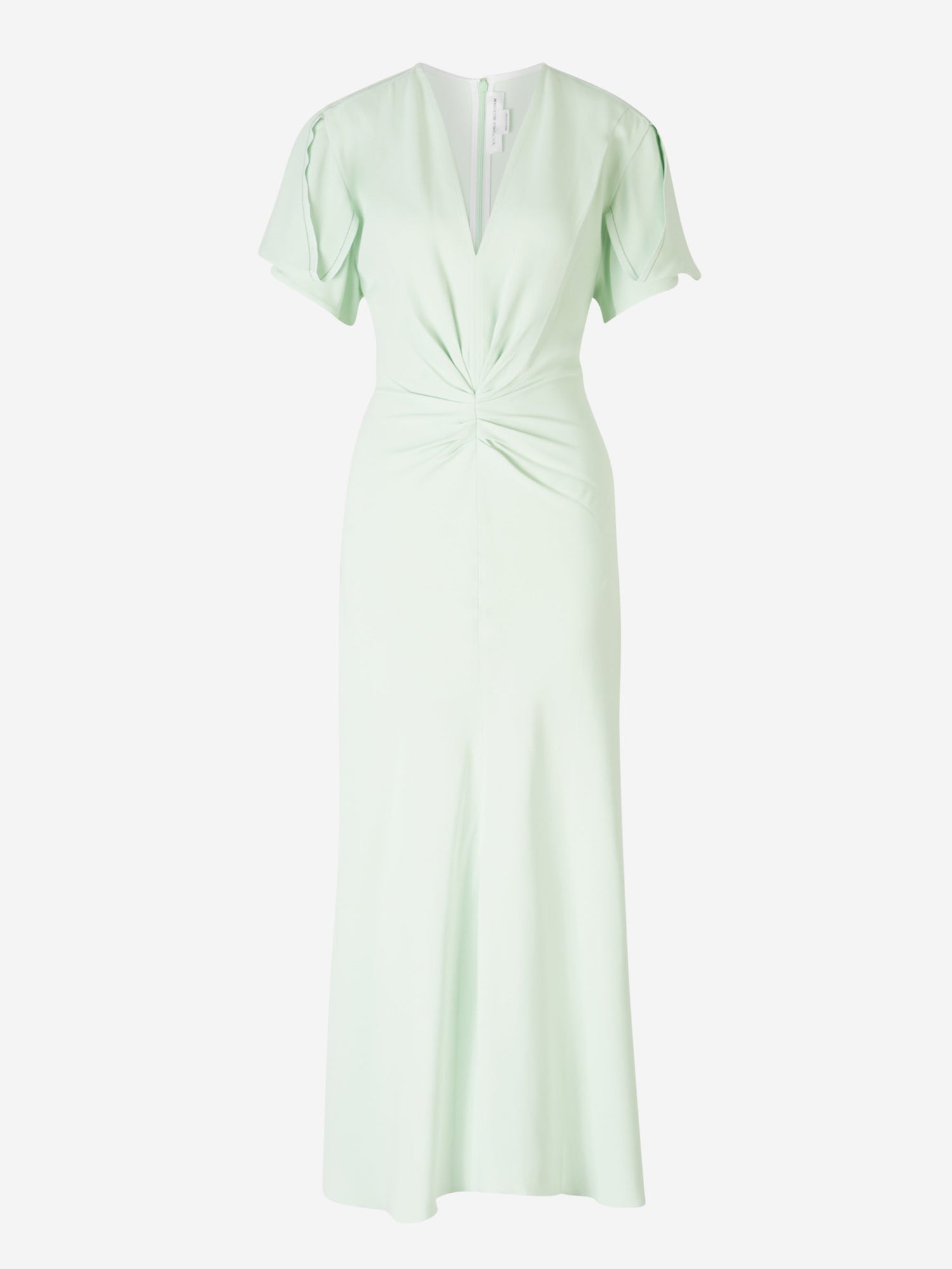 Outlet online Victoria Beckham Mujer Vestido Midi Crepé color Verde Menta sku 721-000236 01 - Foto 1