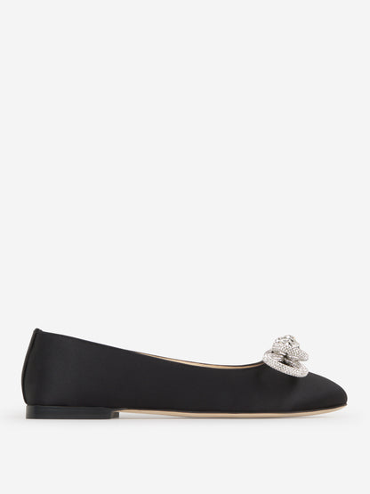 MACH &amp; MACH Bailarinas Double Bow color Negro sku 800-005130 01 - Foto 1