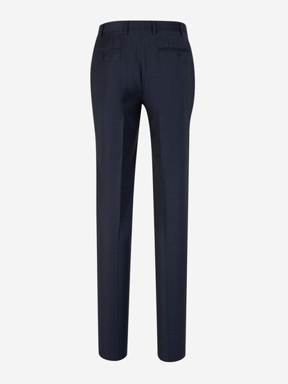 Outlet online Canali Hombre Traje Cuadros Lana color Azul Noche sku 312-002802 01 - Foto 6