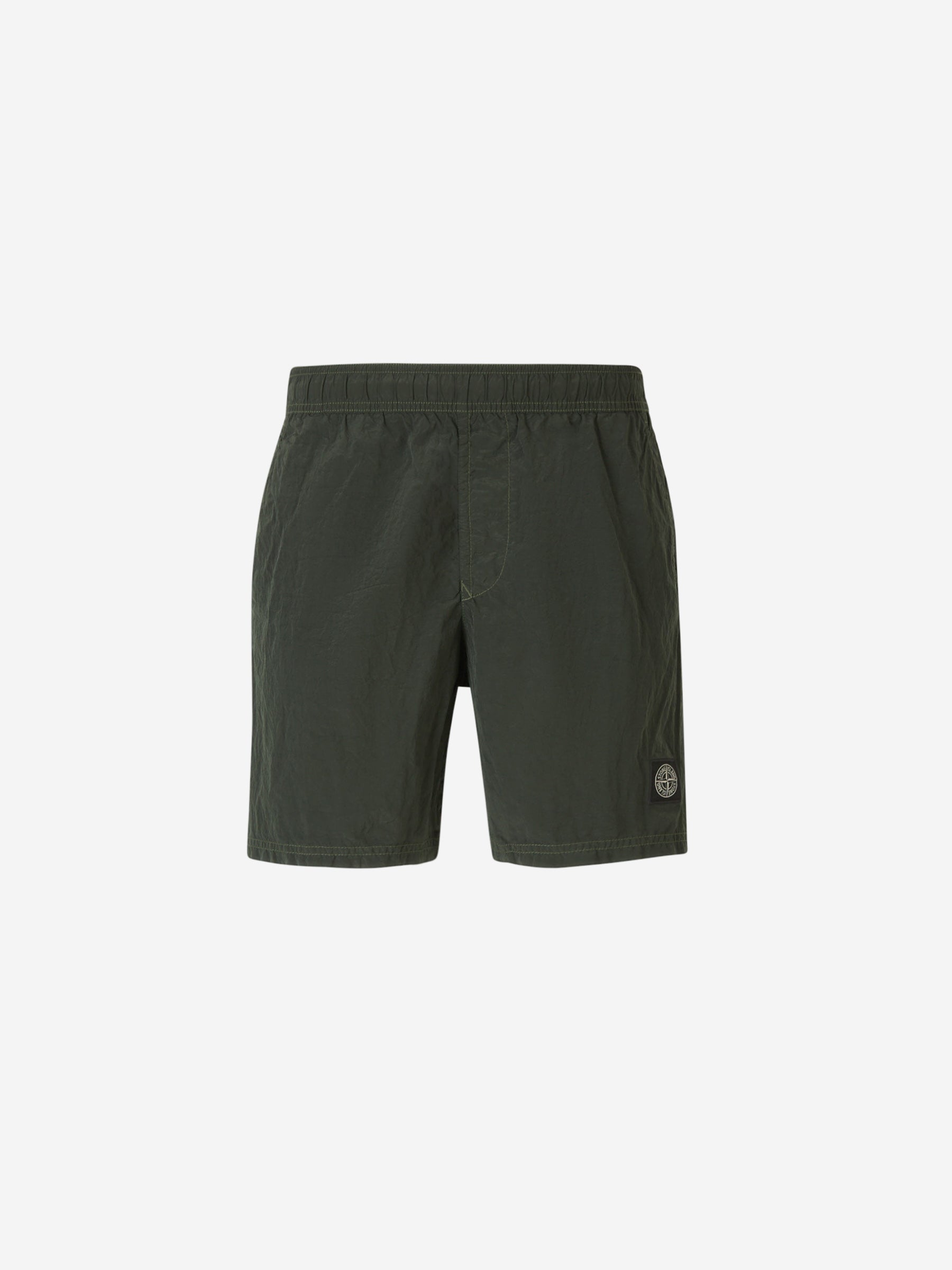 Stone Island Bañador Texturizado Logo color Verde Militar sku 561-001321 02 - Foto 1