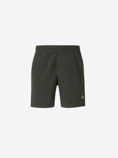 Outlet online Stone Island Hombre Bañador Texturizado Logo color Verde Militar sku 561-001321 02 - Foto 1