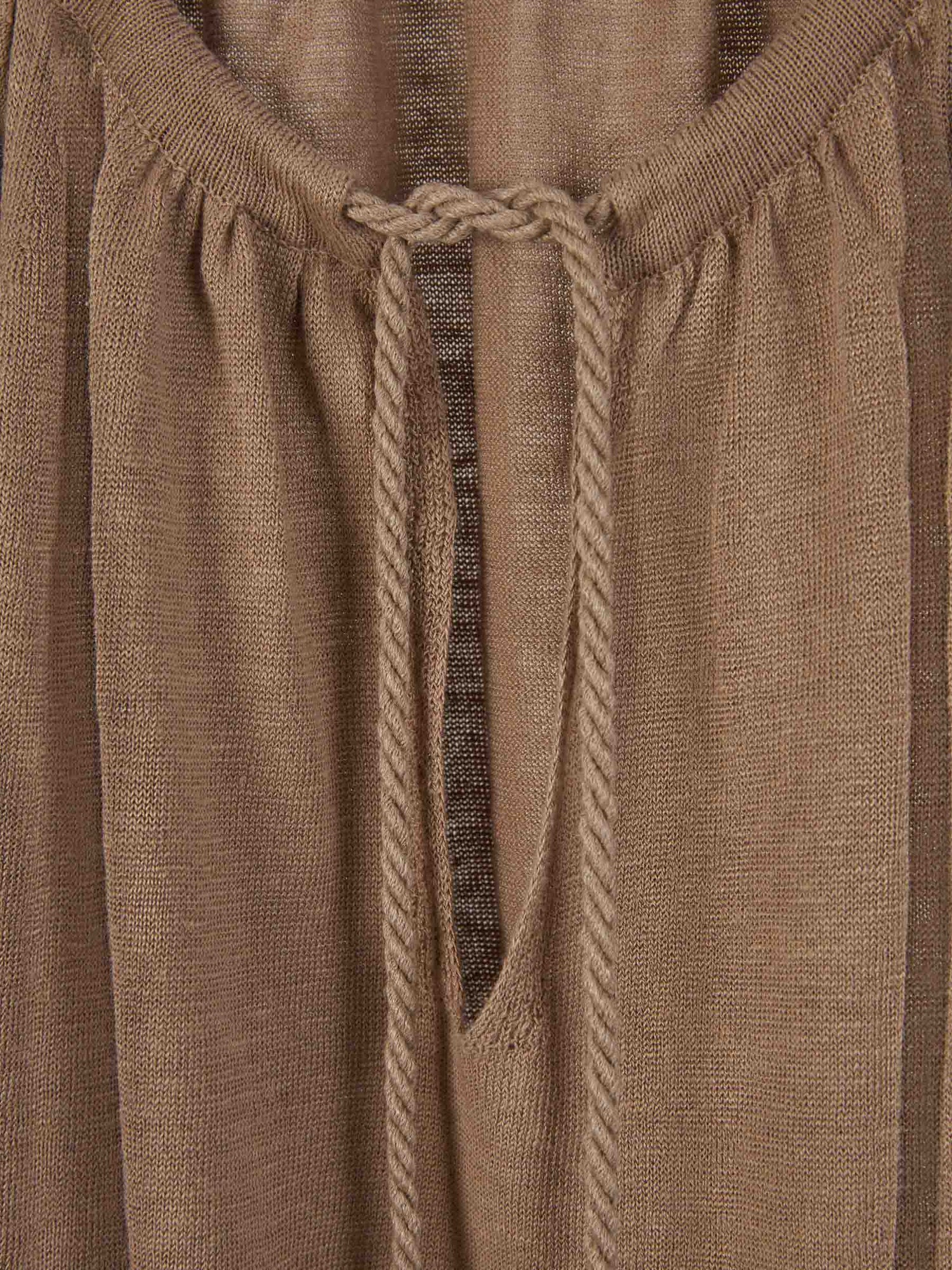 Outlet online Max Mara Mujer Blusa Oversize Lino color Marrón sku 701-002088 01 - Foto 3