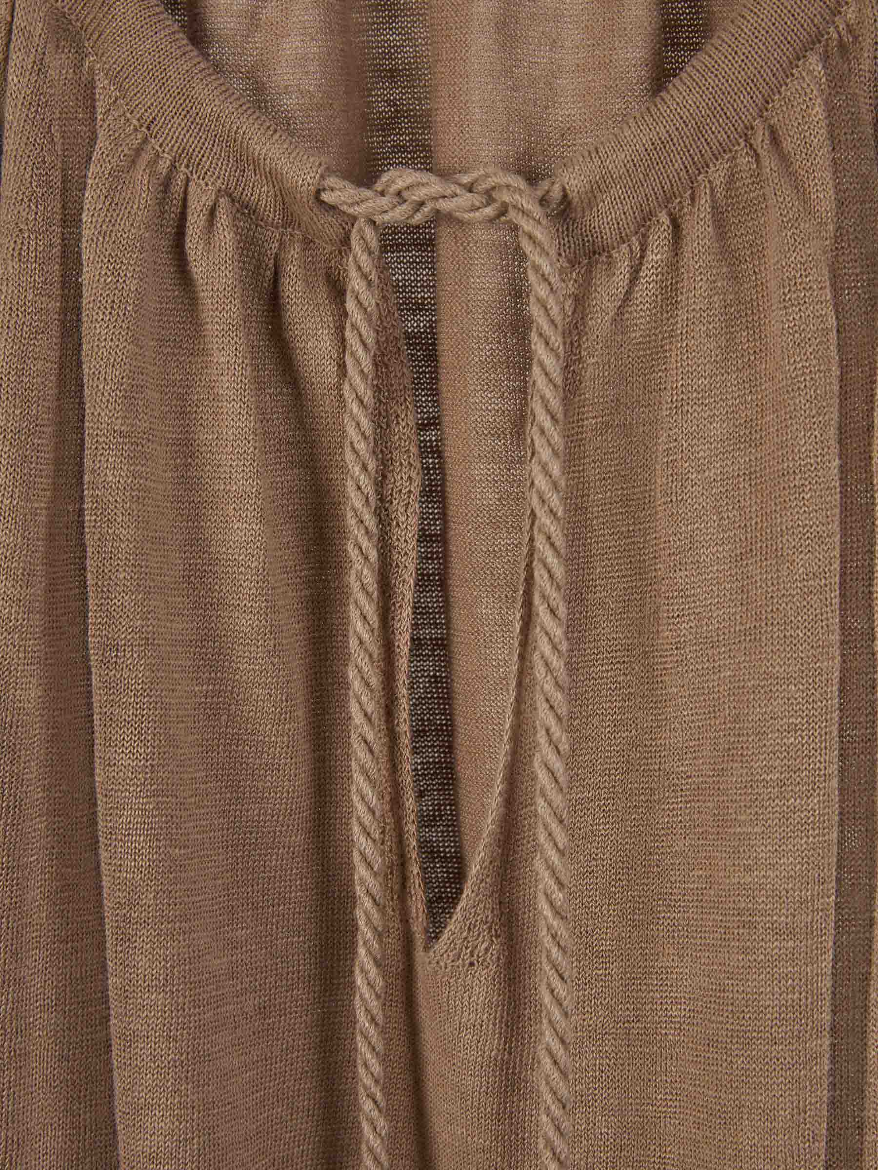 Outlet online Max Mara Mujer Blusa Oversize Lino color Marrón sku 701-002088 01 - Foto 3