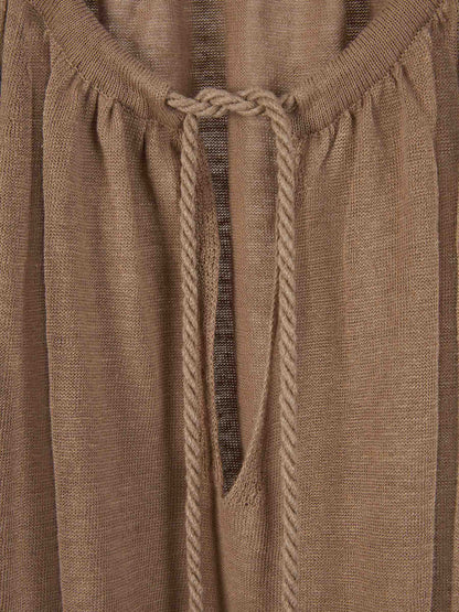 Outlet online Max Mara Mujer Blusa Oversize Lino color Marrón sku 701-002088 01 - Foto 3