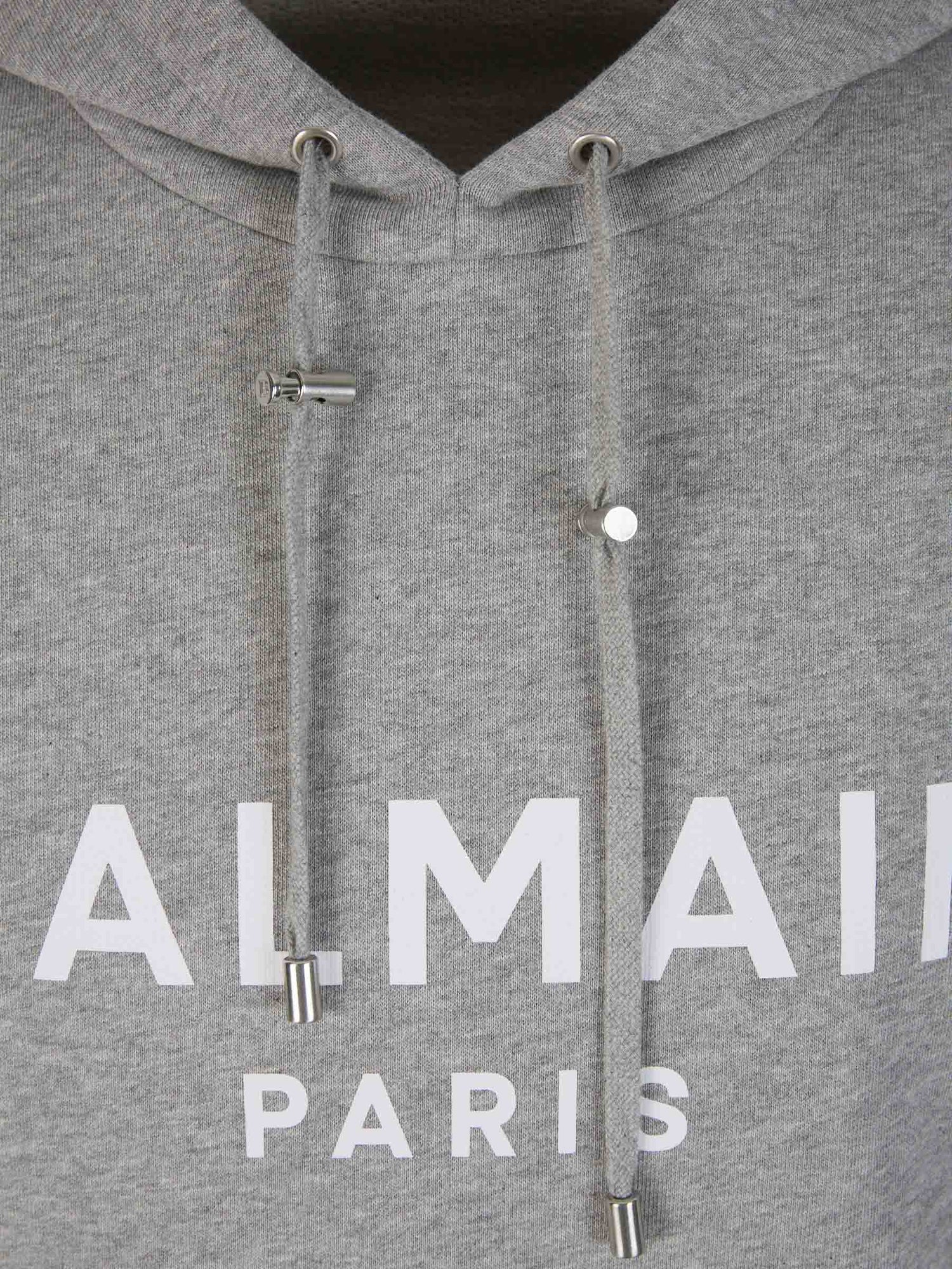 Outlet online Balmain Hombre Sudadera Capucha Logo color Gris Claro sku 545-001482 01 - Foto 3
