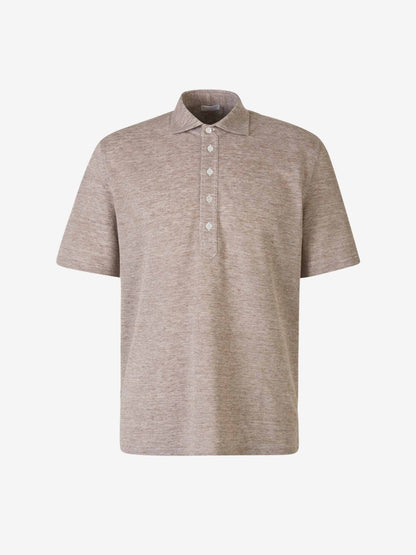 Outlet online Santa Eulalia Hombre Polo Piqué Lino color Beis sku 552-001482 01 - Foto 1