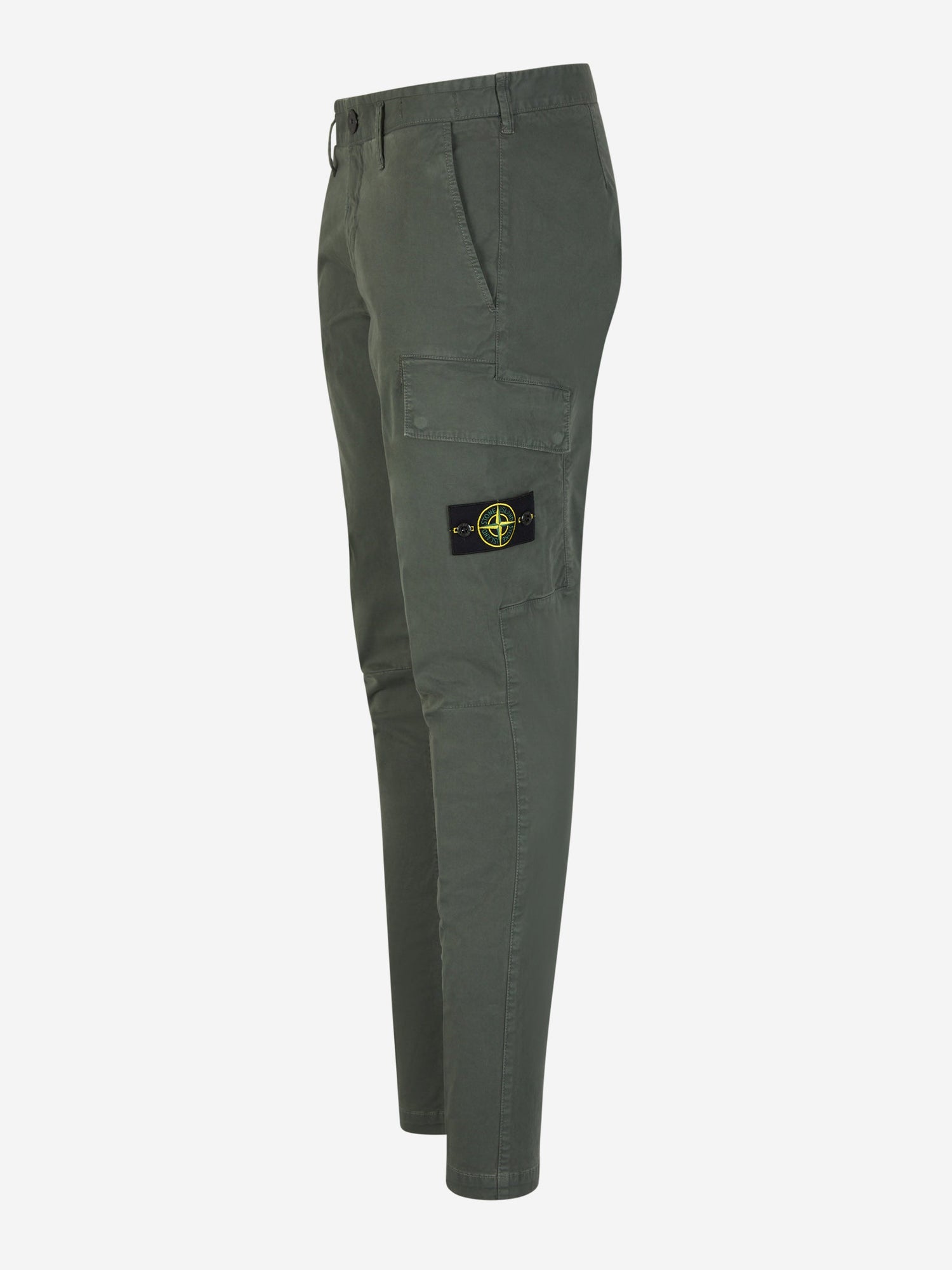Outlet online Stone Island Hombre Pantalones Algodón Logo color Verde Oscuro sku 521-003028 02 - Foto 2