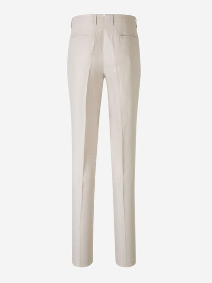 Outlet online Boglioli Hombre Traje Liso Lino color Marfil sku 312-002795 01 - Foto 7