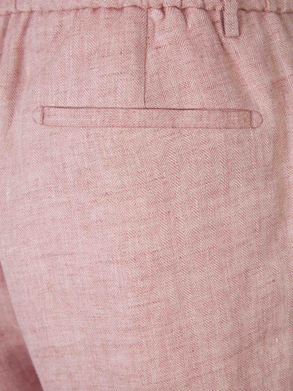 Outlet online Santa Eulalia Hombre Bermudas Lino color Rojo sku 523-000978 03 - Foto 4