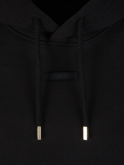 Outlet online Jacquemus Mujer Sudadera Le Gros Grain color Negro sku 715-000146 02 - Foto 3
