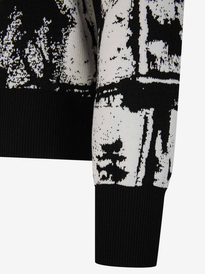 Outlet online McQueen Hombre Sudadera Algodón Estampado color Negro sku 542-002330 01 - Foto 4
