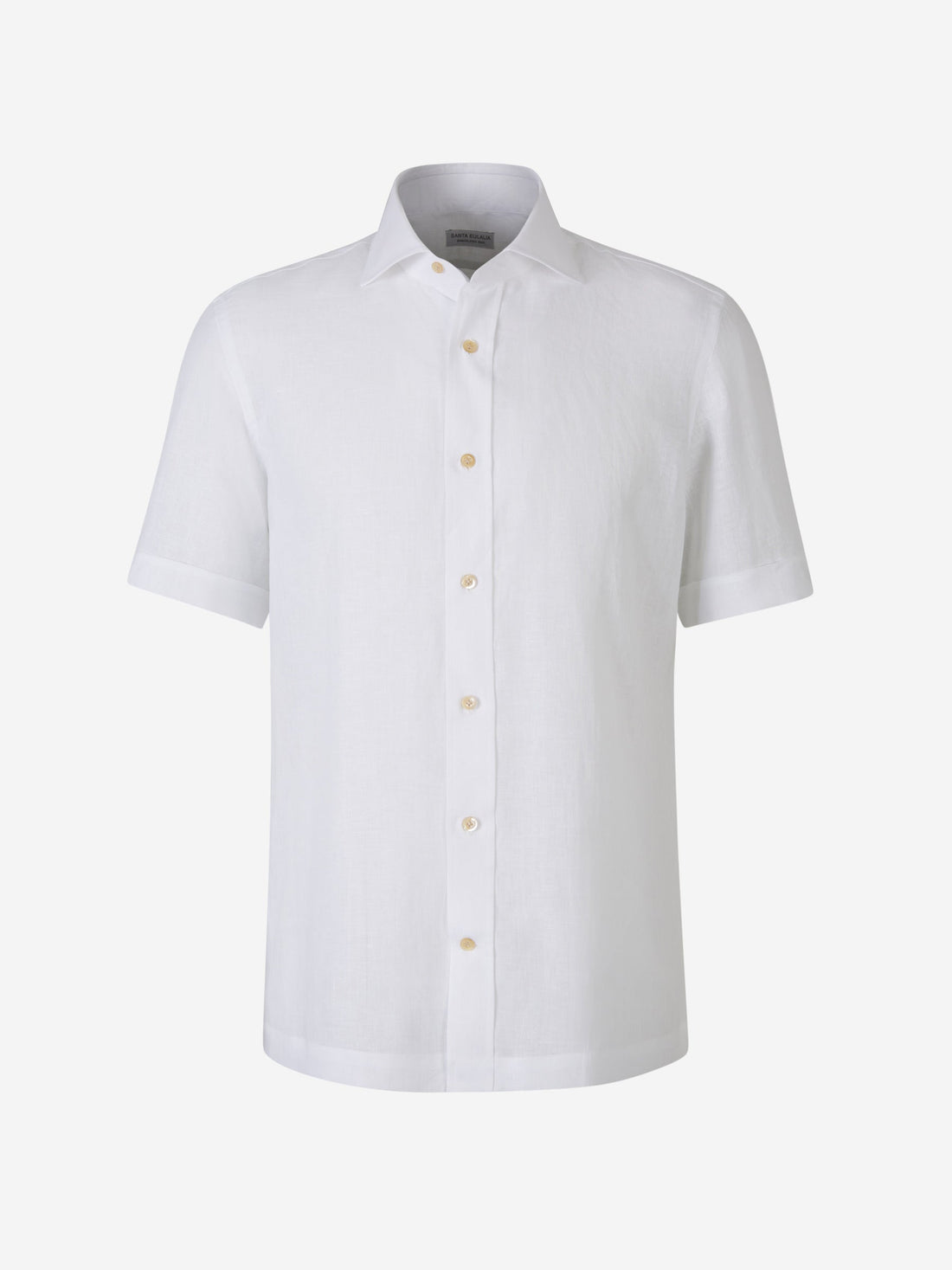 Outlet online Santa Eulalia Hombre Camisa Manga Corta Lino color Blanco sku 532-000569 01 - Foto 1
