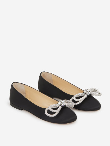 MACH &amp; MACH Bailarinas Double Bow color Negro sku 800-005130 01 - Foto 2