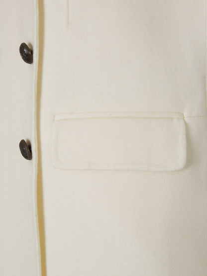 Outlet online Veronica Beard Mujer Chaleco Hoxton Abotonado color Marfil sku 775-000178 01 - Foto 5