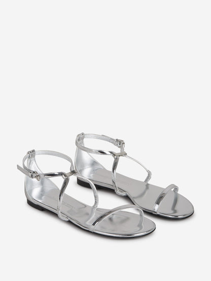 Outlet online McQueen Mujer Sandalias Tiras Silver color Plateado sku 800-005288 01 - Foto 2