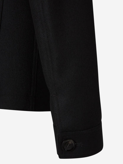 Outlet online Tom Ford Hombre Cazadora Camisera Lana color Negro sku 512-002412 00 - Foto 5