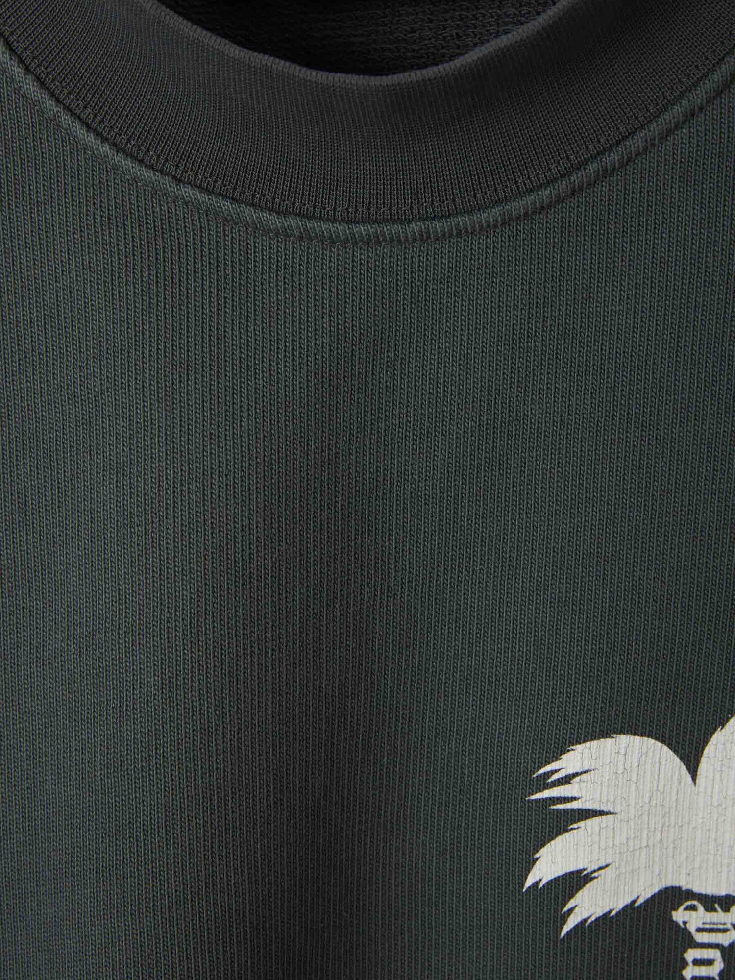 Outlet online Palm Angels Hombre Sudadera Algodón Logo color Gris Antracita sku 545-001548 01 - Foto 3