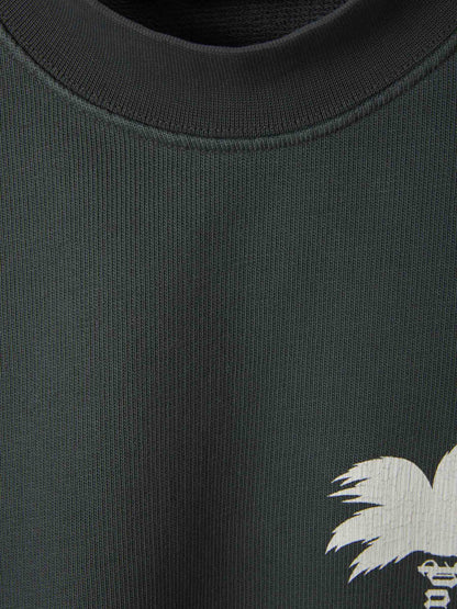 Outlet online Palm Angels Hombre Sudadera Algodón Logo color Gris Antracita sku 545-001548 01 - Foto 3