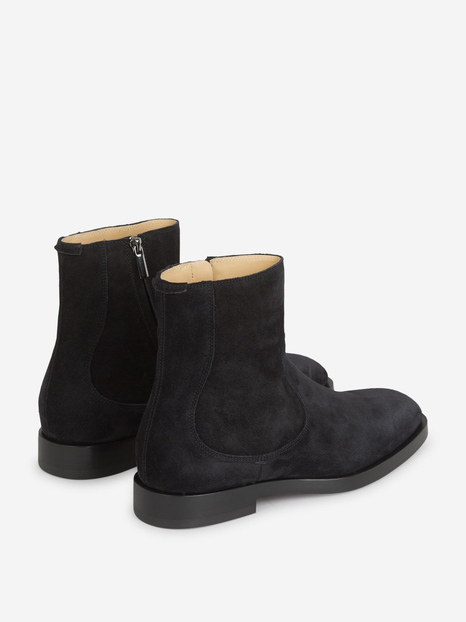 Outlet online Brunello Cucinelli Hombre Botas Piel Ante color Azul Noche sku 611-004458 01 - Foto 4