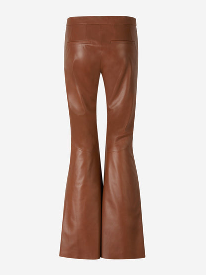 Outlet online Dorothee Schumacher Mujer Pantalones Piel Acampanados color Marrón sku 761-003494 01 - Foto 2