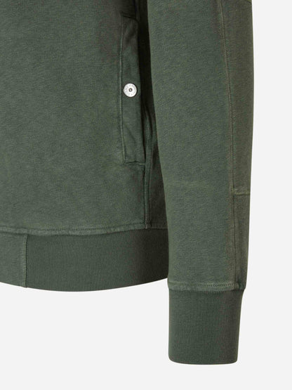 Outlet online Stone Island Hombre Sudadera Cremallera Algodón color Verde Oscuro sku 545-001581 02 - Foto 4