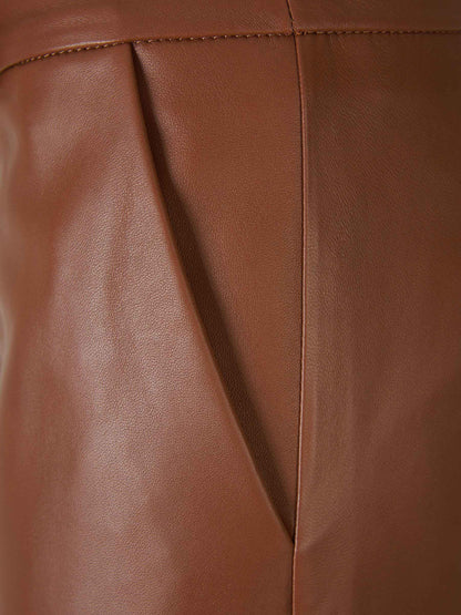 Outlet online Dorothee Schumacher Mujer Pantalones Piel Acampanados color Marrón sku 761-003494 01 - Foto 3