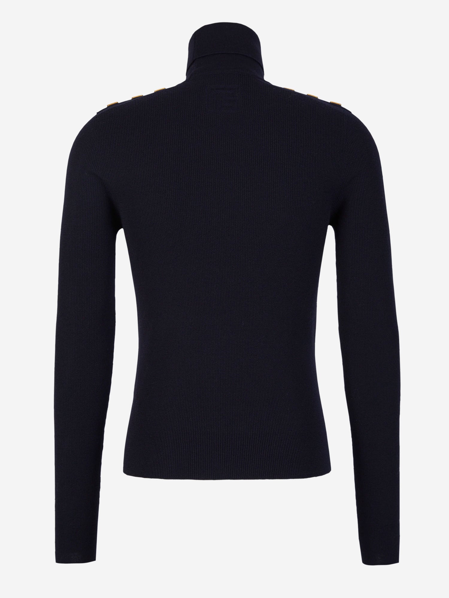 Outlet online Balmain Hombre Jersey Cuello Vuelto Lana color Azul Noche sku 542-002245 00 - Foto 2