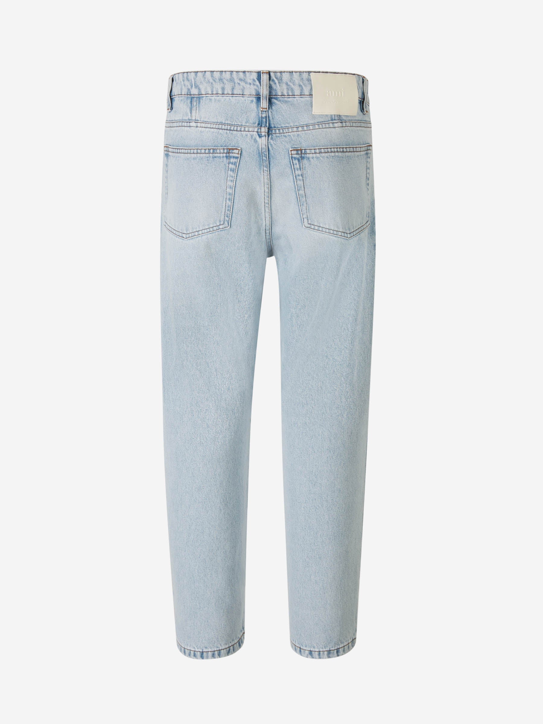Outlet online Ami Paris Hombre Jeans Straight Fit color Azul Denim Claro sku 522-002590 01 - Foto 2