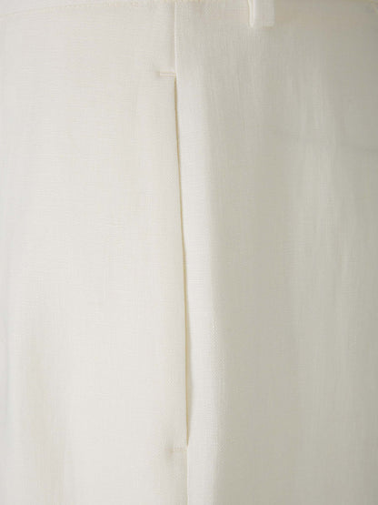 The Row Pantalones Antone Lino color Blanco sku 761-003466 01 - Foto 4