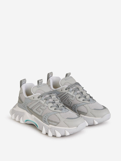 Outlet online Balmain Hombre Sneakers Piel Logo color Gris Claro sku 616-002571 01 - Foto 2