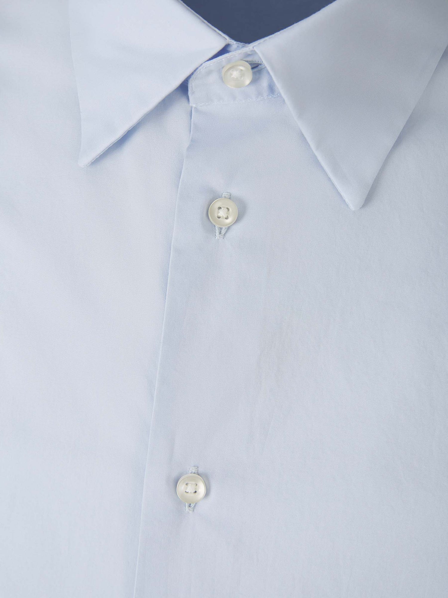 Outlet online Officine Générale Hombre Camisa Lisa Algodón color Azul Cielo sku 531-006261 01 - Foto 3
