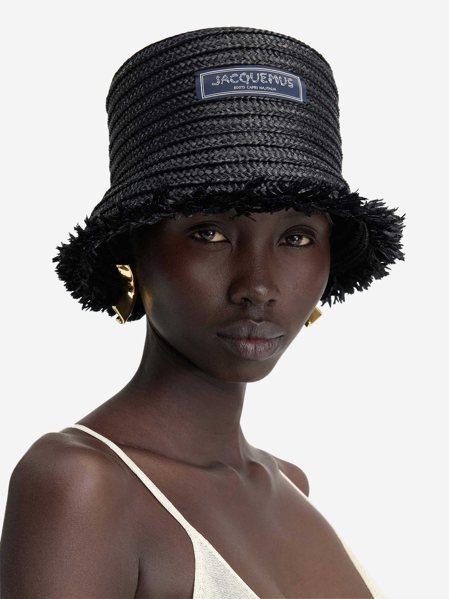 Outlet online Jacquemus Hombre Sombrero Pescador El Bob Bacino color Negro sku 695-001610 02 - Foto 4