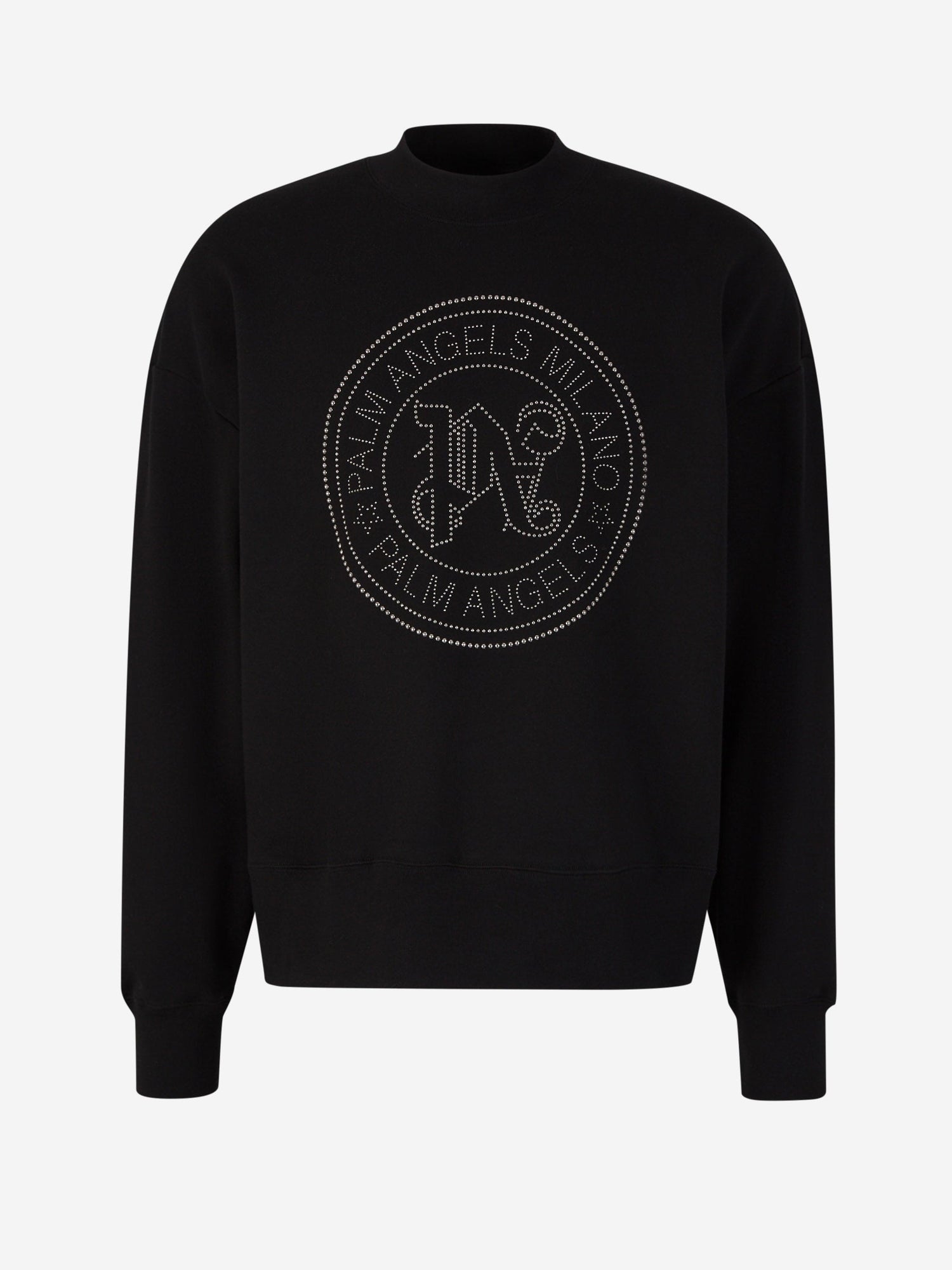 Outlet online Palm Angels Hombre Sudadera Crewneck Algodón color Negro sku 542-002335 01 - Foto 1