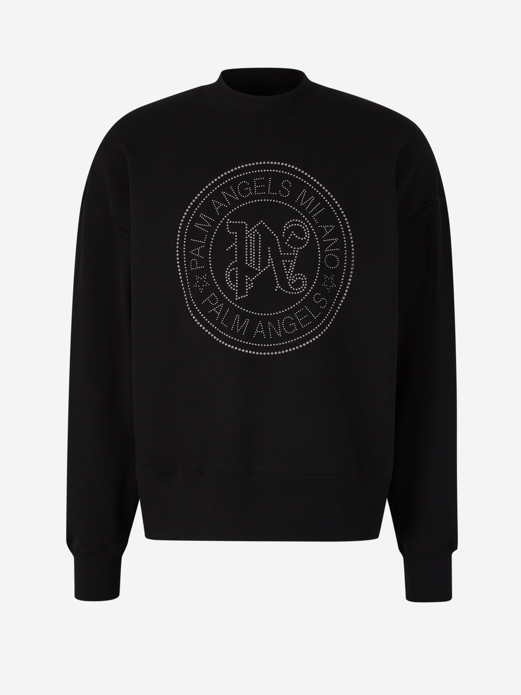 Outlet online Palm Angels Hombre Sudadera Crewneck Algodón color Negro sku 542-002335 01 - Foto 1